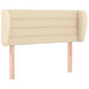 Hoofdbord met randen 103x23x78/88 cm stof crèmekleurig Hoofdbord met randen 103x23x78/88 cm stof crèmekleurig