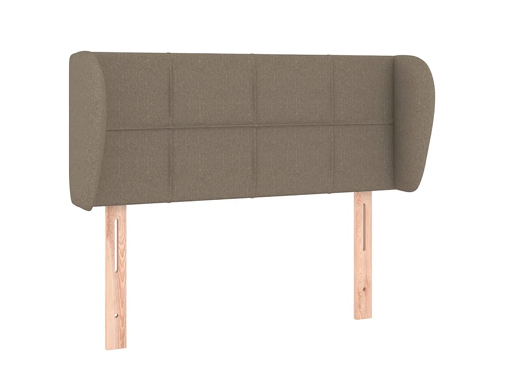 Hoofdbord met randen 83x23x78/88 cm stof taupe