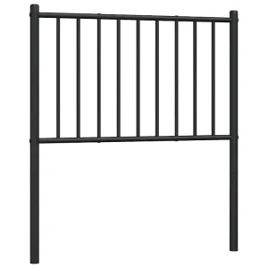 Vervangend hoofdbord metaal zwart 75 cm Vervangend hoofdbord metaal zwart 75 cm