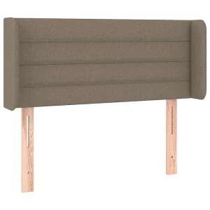 Hoofdbord met randen 103x16x78/88 cm stof taupe Hoofdbord met randen 103x16x78/88 cm stof taupe