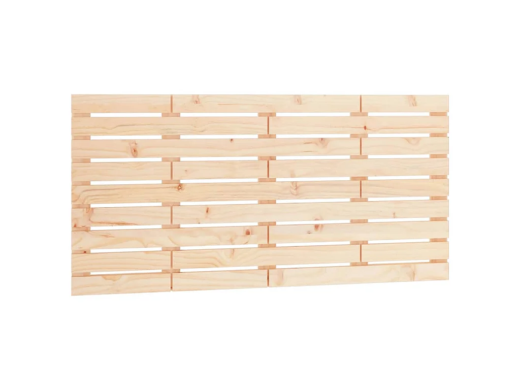 Hoofdbord wandmontage 126x3x63 cm massief grenenhout