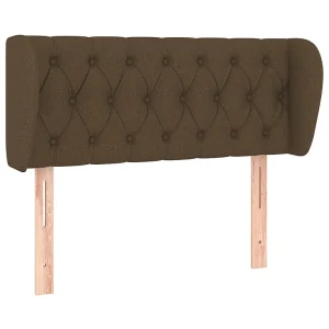 Hoofdbord met randen 103x23x78/88 cm stof donkerbruin Hoofdbord met randen 103x23x78/88 cm stof donkerbruin