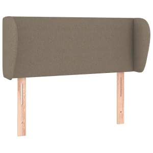 Hoofdbord met randen 83x23x78/88 cm stof taupe