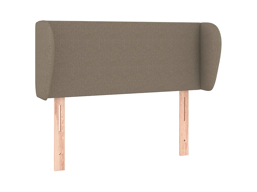 Hoofdbord met randen 83x23x78/88 cm stof taupe