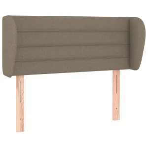 Hoofdbord met randen 93x23x78/88 cm stof taupe Hoofdbord met randen 93x23x78/88 cm stof taupe