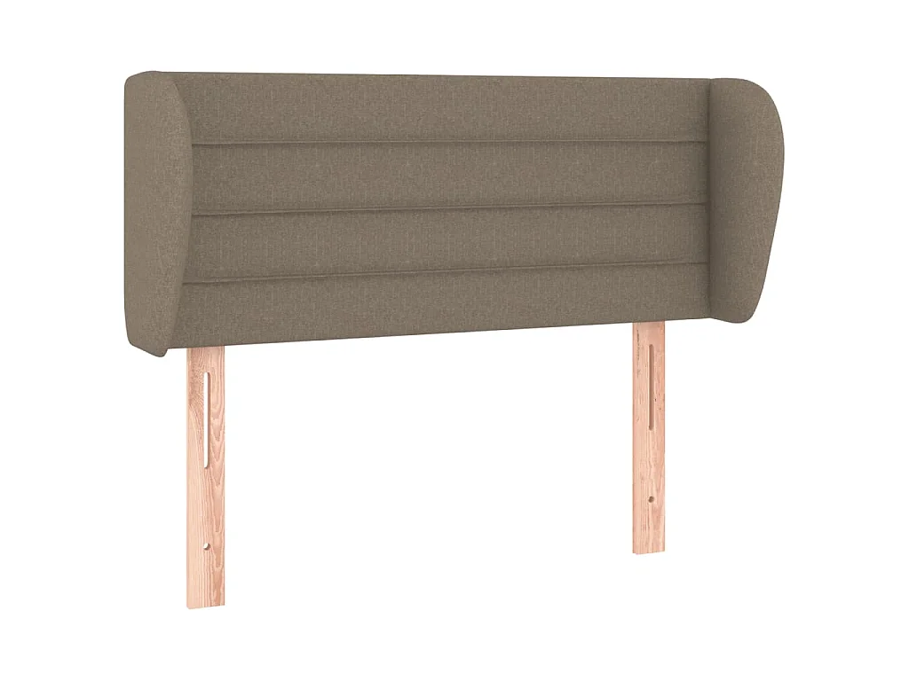 Hoofdbord met randen 93x23x78/88 cm stof taupe