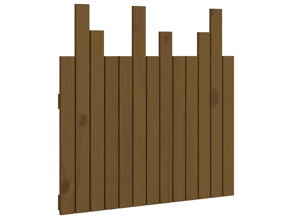 Hoofdbord wandmontage 82,5x3x80 cm grenenhout honingbruin