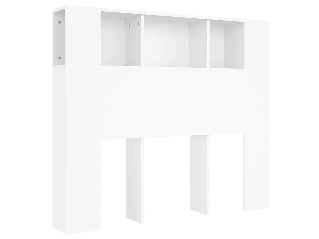 Hoofdbordkast wit 120x18,5x102,5 cm