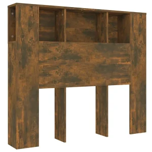 Hoofdbordkast 120×18,5×102,5 cm gerookt eikenkleurig