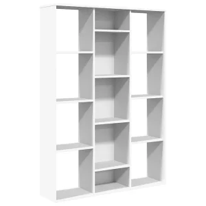 Kamerscherm/boekenkast 100x24x140 cm bewerkt hout wit Kamerscherm/boekenkast 100x24x140 cm bewerkt hout wit