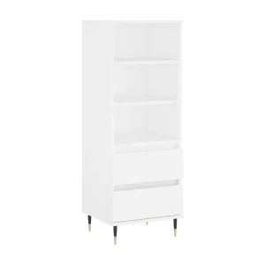 Hoge kast 40x36x110 cm bewerkt hout wit Hoge kast 40x36x110 cm bewerkt hout wit