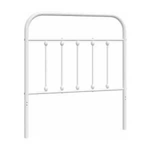 Vervangend hoofdbord metaal wit 80 cm Vervangend hoofdbord metaal wit 80 cm