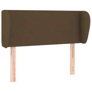 Hoofdbord met randen 93x23x78/88 cm stof donkerbruin Hoofdbord met randen 93x23x78/88 cm stof donkerbruin