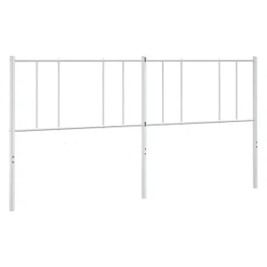 Vervangend hoofdbord 180 cm metaal wit