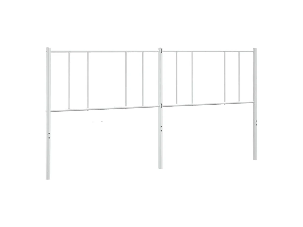 Vervangend hoofdbord 180 cm metaal wit