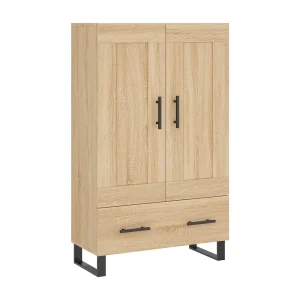 Hoge kast 69,5x31x115 cm bewerkt hout sonoma eikenkleurig Hoge kast 69,5x31x115 cm bewerkt hout sonoma eikenkleurig