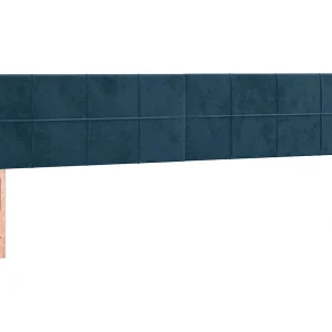 Hoofdborden 180x5x78/88 cm fluweel donkerblauw Hoofdborden 180x5x78/88 cm fluweel donkerblauw