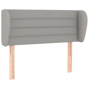 Hoofdbord met randen 93x23x78/88 cm stof lichtgrijs Hoofdbord met randen 93x23x78/88 cm stof lichtgrijs