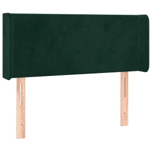 Hoofdbord met randen 83x16x78/88 cm fluweel donkergroen Hoofdbord met randen 83x16x78/88 cm fluweel donkergroen