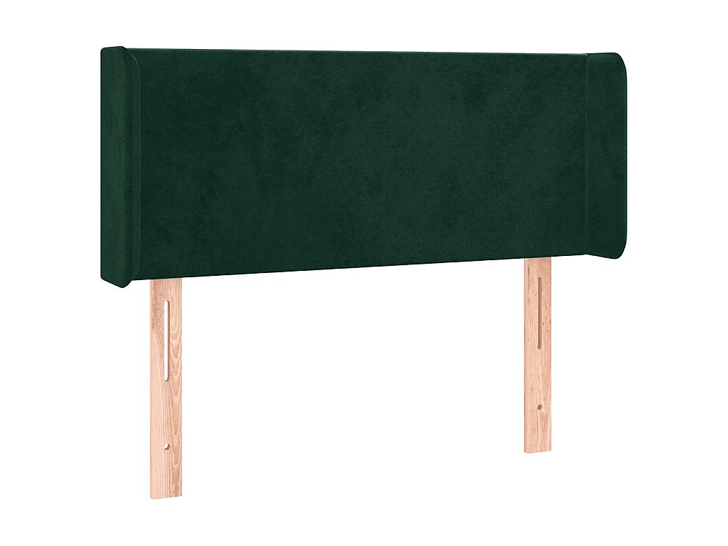 Hoofdbord met randen 83x16x78/88 cm fluweel donkergroen