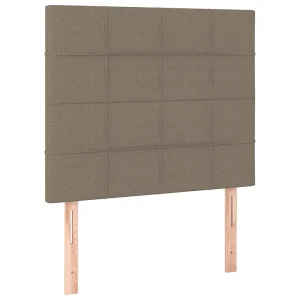 Hoofdbord taupe 80x5x118/128 cm Stof Hoofdbord taupe 80x5x118/128 cm Stof