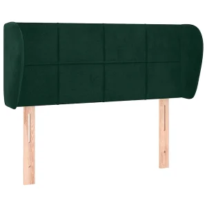 Hoofdbord met randen 93x23x78/88 cm fluweel donkergroen Hoofdbord met randen 93x23x78/88 cm fluweel donkergroen