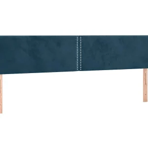 Hoofdbord met randen 183x16x78/88 cm fluweel donkerblauw Hoofdbord met randen 183x16x78/88 cm fluweel donkerblauw