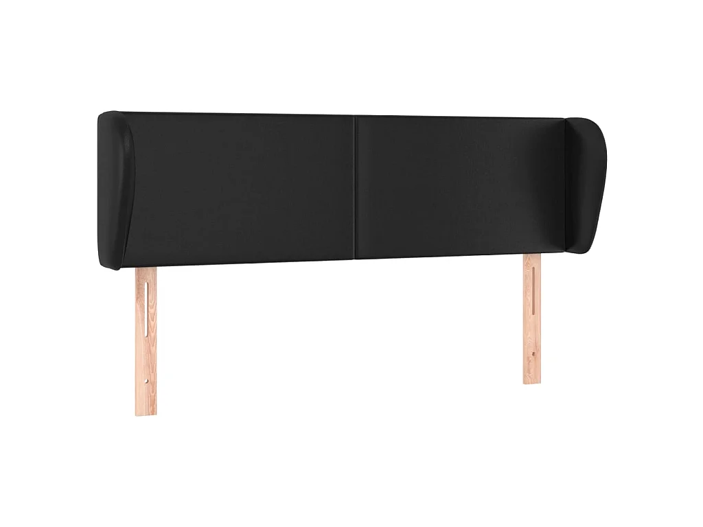 Hoofdbord met randen 147x23x78/88 cm kunstleer grijs