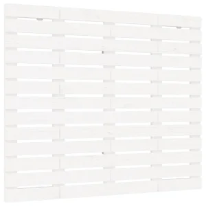 Hoofdbord wandmontage 106x3x91,5 cm massief grenenhout wit Hoofdbord wandmontage 106x3x91,5 cm massief grenenhout wit