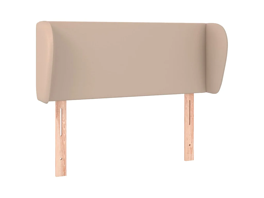 Hoofdbord met randen 103x23x78/88 cm kunstleer cappuccinokleur