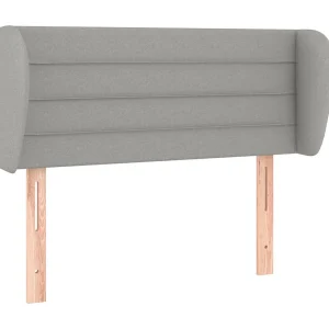 Hoofdbord met randen 83x23x78/88 cm stof lichtgrijs Hoofdbord met randen 83x23x78/88 cm stof lichtgrijs