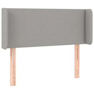 Hoofdbord met randen 93x16x78/88 cm stof lichtgrijs Hoofdbord met randen 93x16x78/88 cm stof lichtgrijs