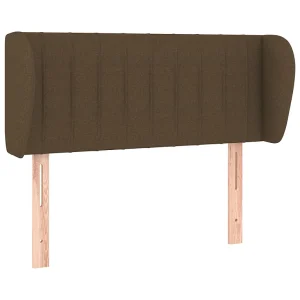 Hoofdbord met randen 103x23x78/88 cm stof donkerbruin Hoofdbord met randen 103x23x78/88 cm stof donkerbruin