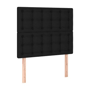 Hoofdbord zwart 90x5x118/128 cm stof Hoofdbord zwart 90x5x118/128 cm stof