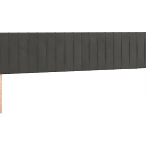 Hoofdborden 180x5x78/88 cm fluweel donkergrijs Hoofdborden 180x5x78/88 cm fluweel donkergrijs