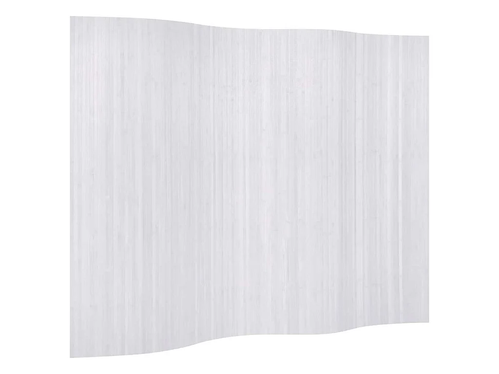 Kamerscherm 250x165 cm bamboe wit