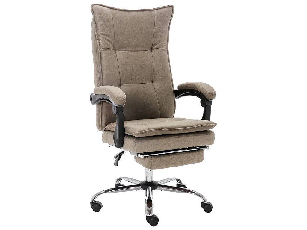 Kantoorstoel stof taupe