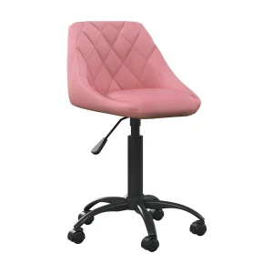 Kantoorstoel fluweel roze Kantoorstoel fluweel roze