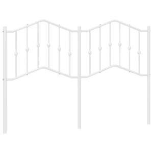 Vervangend hoofdbord 150 cm metaal wit Vervangend hoofdbord 150 cm metaal wit