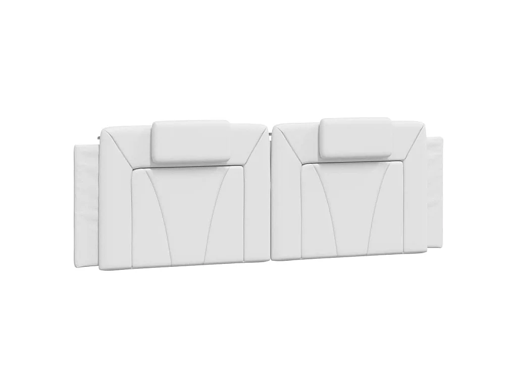 Hoofdbordkussen "Viana" 160 cm kunstleer wit