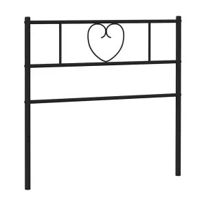 Vervangend hoofdbord 107 cm metaal zwart Vervangend hoofdbord 107 cm metaal zwart