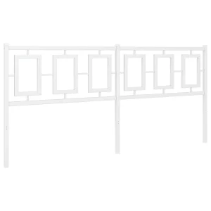 Vervangend hoofdbord 180 cm metaal wit