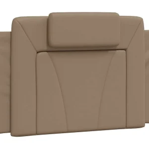 Hoofdbordkussen "Viana" 80 cm kunstleer cappuccinokleurig Hoofdbordkussen "Viana" 80 cm kunstleer cappuccinokleurig