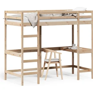 Hoogslaper mer bureau massief grenenhout 100×200 cm Hoogslaper mer bureau massief grenenhout 100×200 cm