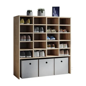 Houten Schoenenkast Schoenenplank Hinsol XL Houten Schoenenkast Schoenenplank Hinsol XL