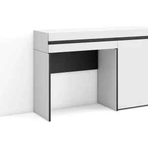 Kaptafel, Make-uptafel, 121x35x75cm, Met lade, Slaapkamer, Wit Kaptafel, Make-uptafel, 121x35x75cm, Met lade, Slaapkamer, Wit