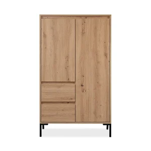 Hoge Buffetkast 2 Deuren 2 Laden en 2 Planken H139 cm – Plock
