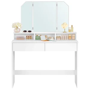 Kaptafel 100x40x142 cm wit