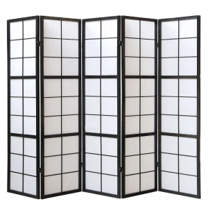 Kamerscherm 175x220x2,2 cm zwart Shoji Kamerscherm 175x220x2,2 cm zwart Shoji