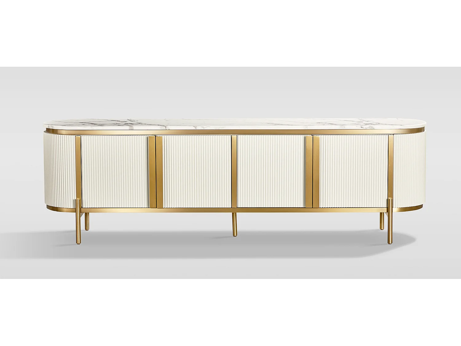 Kast 200x60x40 cm wit stijlvol st382c
